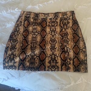Snakeskin skirt